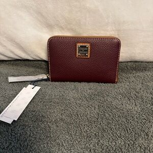 Dooney & Bourke Maroon Leather Wallet